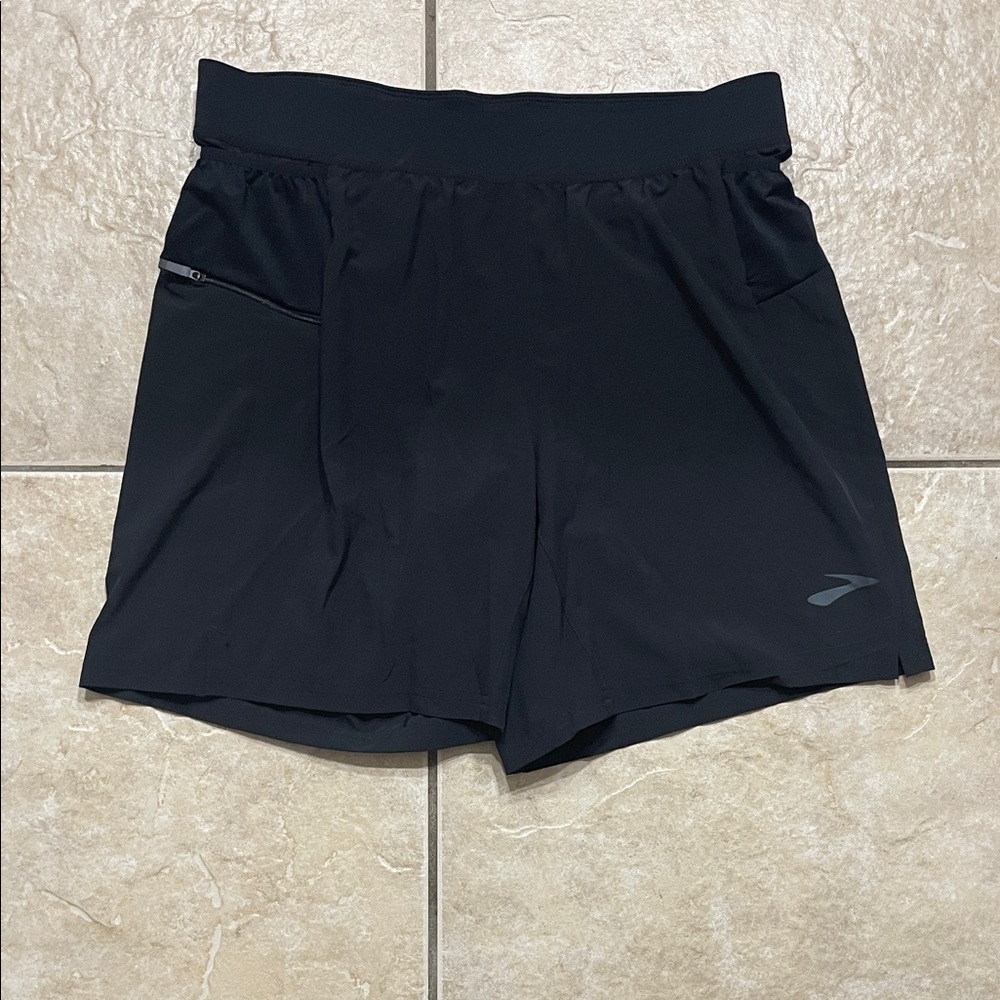 Brooks Black Athletic Shorts